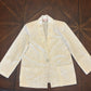 Block Island Cream Blazer with Collar & Pocket Trim