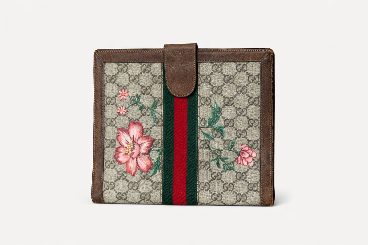 Gucci Brown Agenda Planner Cover with GG