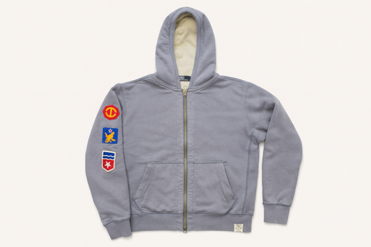 Polo by Ralph Lauren Zip-Front Hoodie with Vintage Patches