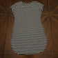 Knit Striped Nvy/White Shirt-Dress with Bee Appliqué