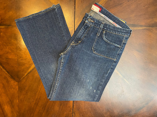 Levi's Blue Low Boot cut Denim with Patch Pockets