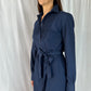 Brooks Brothers Navy Long-Sleeve Shirtdress