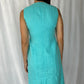 Talbots Sleeveless Teal Sculpted Dress