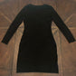 Calvin Klein Sweater Knit Dress with Bedazzled Collar