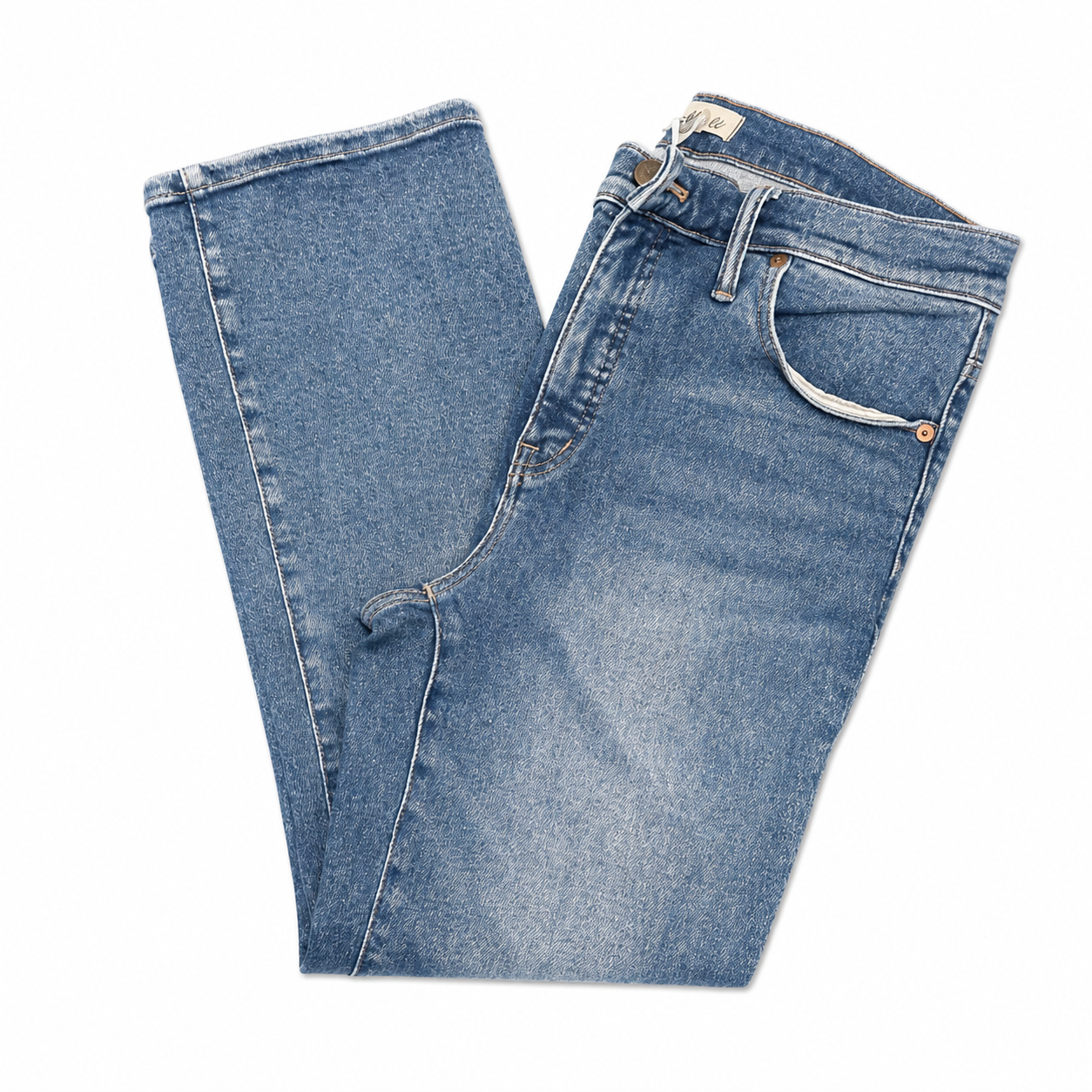 Madewell 5 pkt Light Rinse High-rise Bootcut Jeans with Gromits at Ankle
