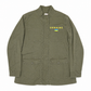 UKRAINE Hand-Painted Art on Twill Patch Pocket Olive Jacket