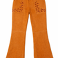 Caroline Herrera Suede Tangerine Drawstring Pant