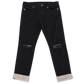 Petites Black Banana Republic Ripped Skinny Jeans with Sequins at Ankles