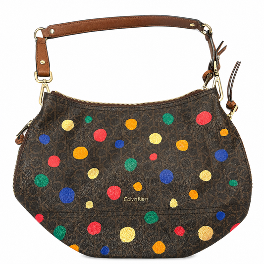 Calvin Klein Handbag with Hand-Painted Dots