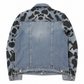 Denim Jacket with Hand-Painted Animal Design