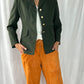 DeRossi & Son Vintage Military Olive Jacket with Gold Buttons