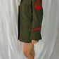 Military Jacket with Belt and Arm Patches