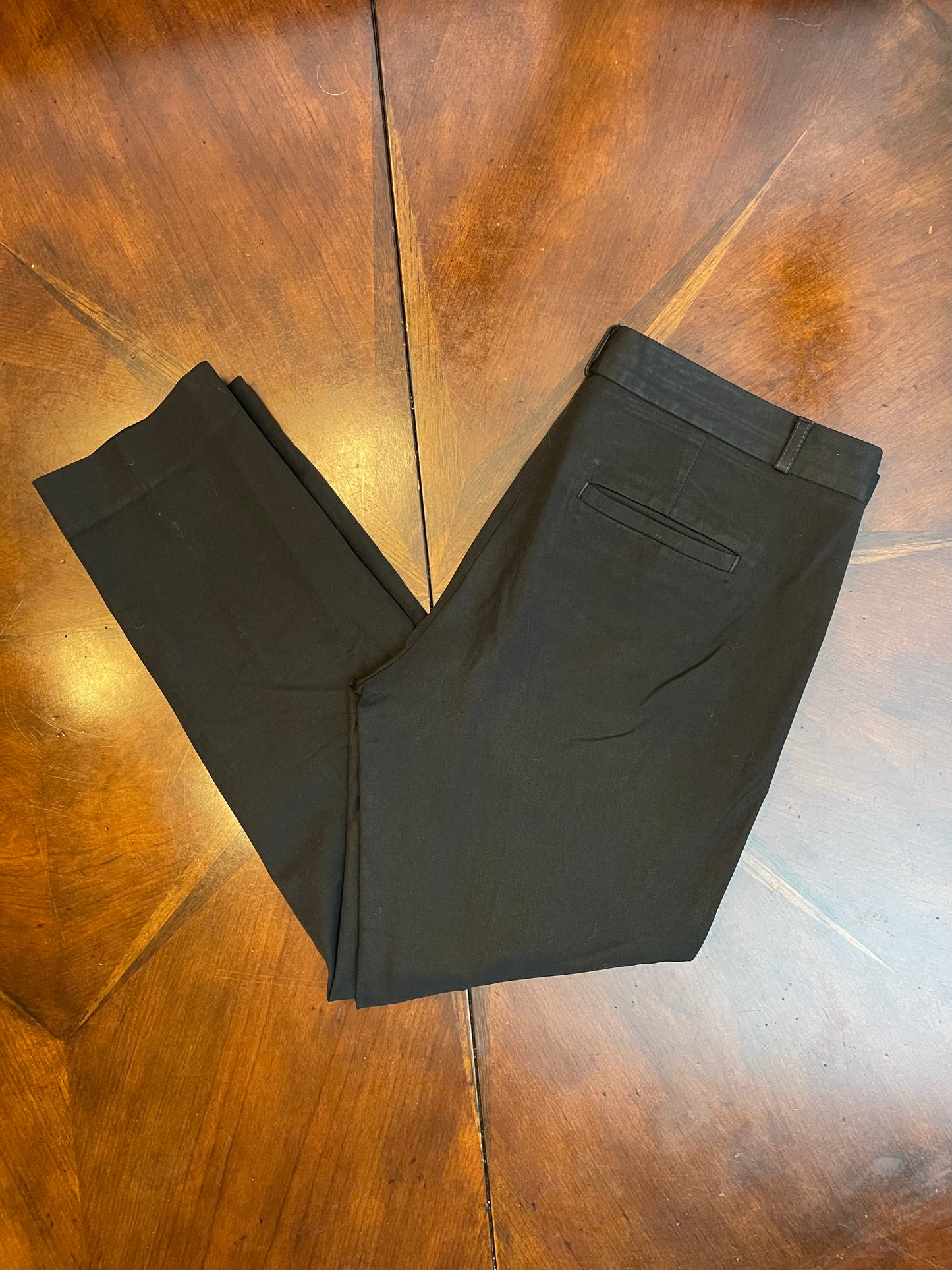 Banana Republic Navy Twill Flat Front Pant WP 1 check msrmt