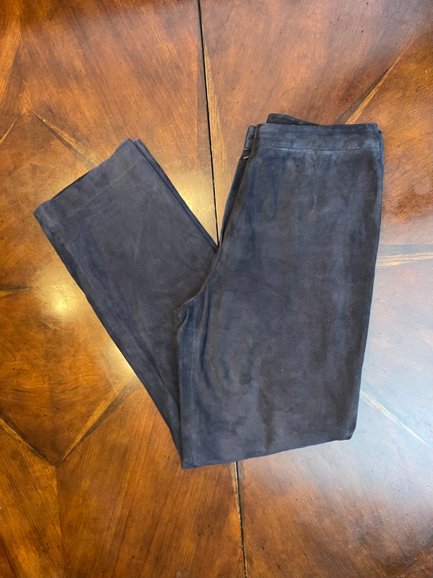 Carlile Suede Flat Front Pant