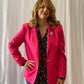 Haberdashery Petite Hot Pink Blazer with Snake Appliqué & Trims