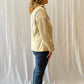 Croft & Barrow Petite Stretch Twill Khaki Single-Breasted Blazer