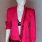 Haberdashery Petite Hot Pink Blazer with Snake Appliqué & Trims