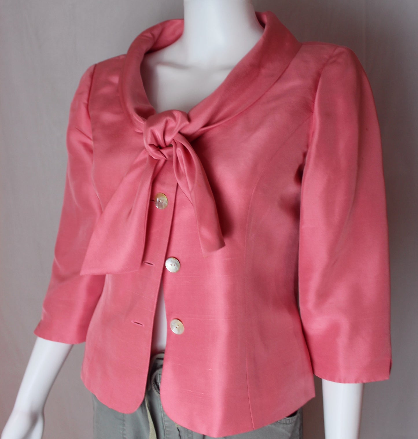 Talbots Rose Petite Silk Skirt Suit DONNA