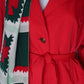 Gallery Petite Cherry Red Nylon Trench Coat