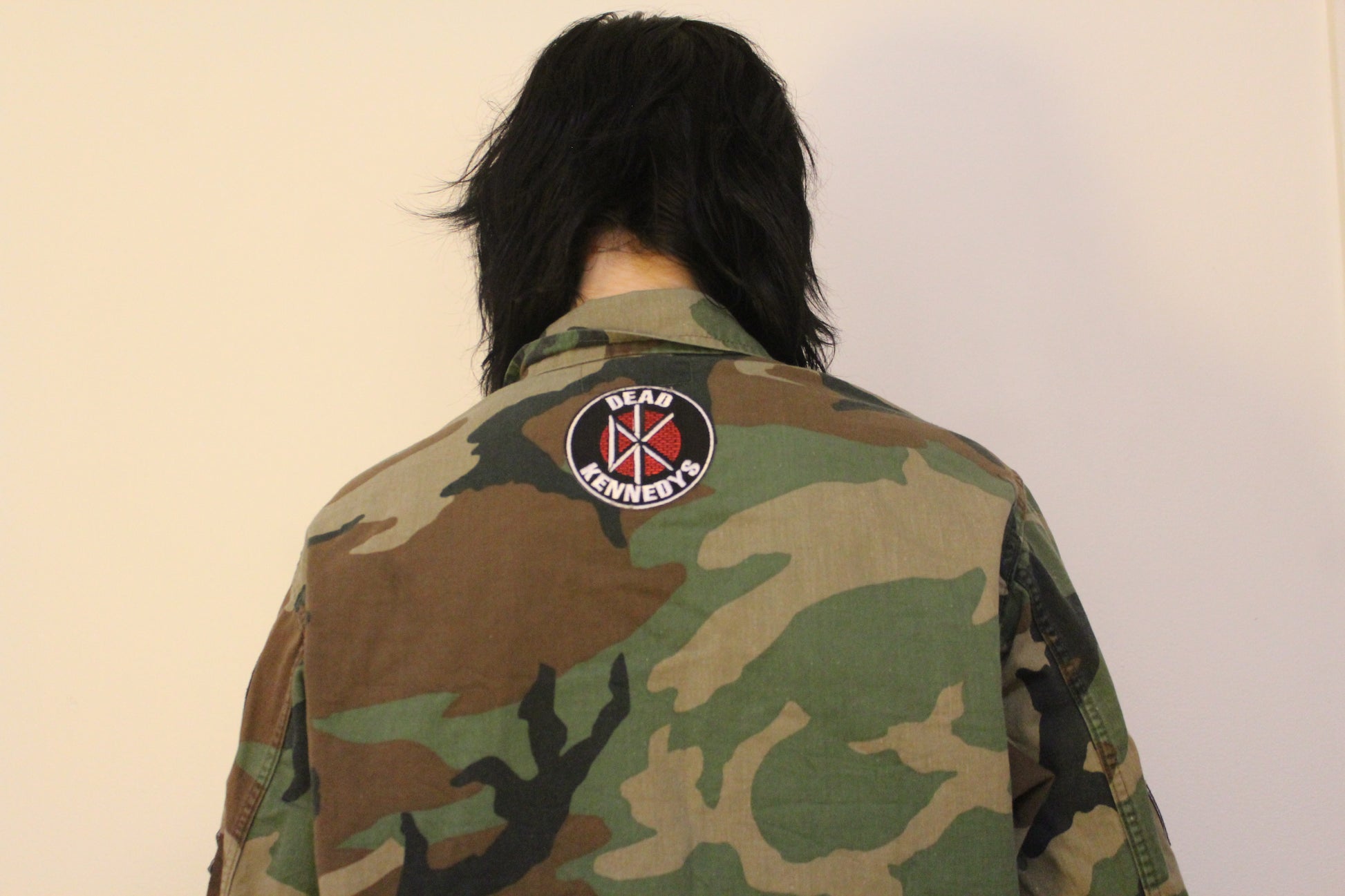 Upcycled Camo Jacket With Patches / Reworked Vintage Military Camo Jacket With Patches Size S Unisex Adult