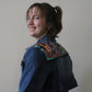 No Boundaries Hand-Painted & Embroidered Denim Crop Jacket