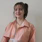 Stafford Cropped Orange & White Vertical Stripe Button-Up Shirt