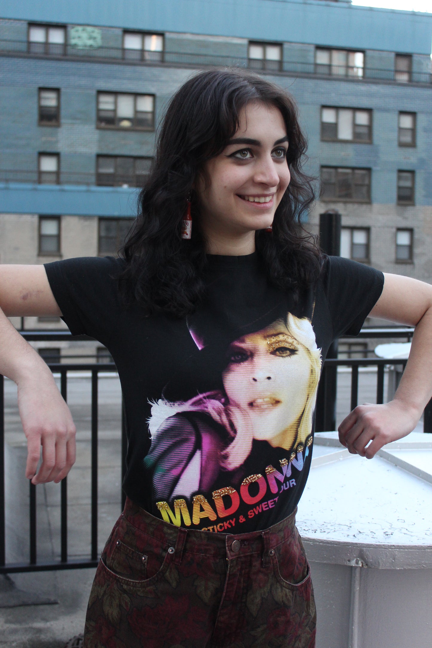 Madonna Hand-Beaded Graphic Tee from "Sweet and Sticky Tour"