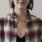 Frost & Barrow Red Plaid Flannel Shirt with Bee Patches