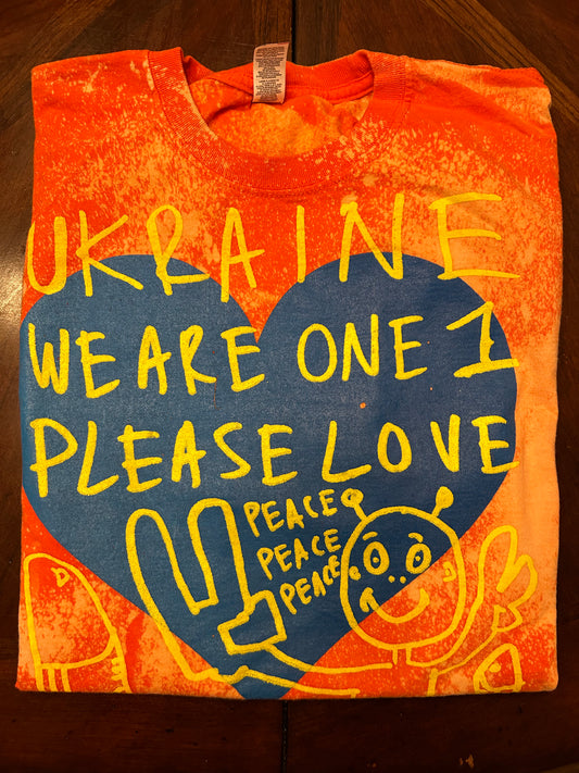 UKRAINE Snow Milk Short Sleeve Tee Shirt