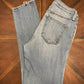 Flying Monkey Low-Rise Denim Legging with Side Fabric Stripe