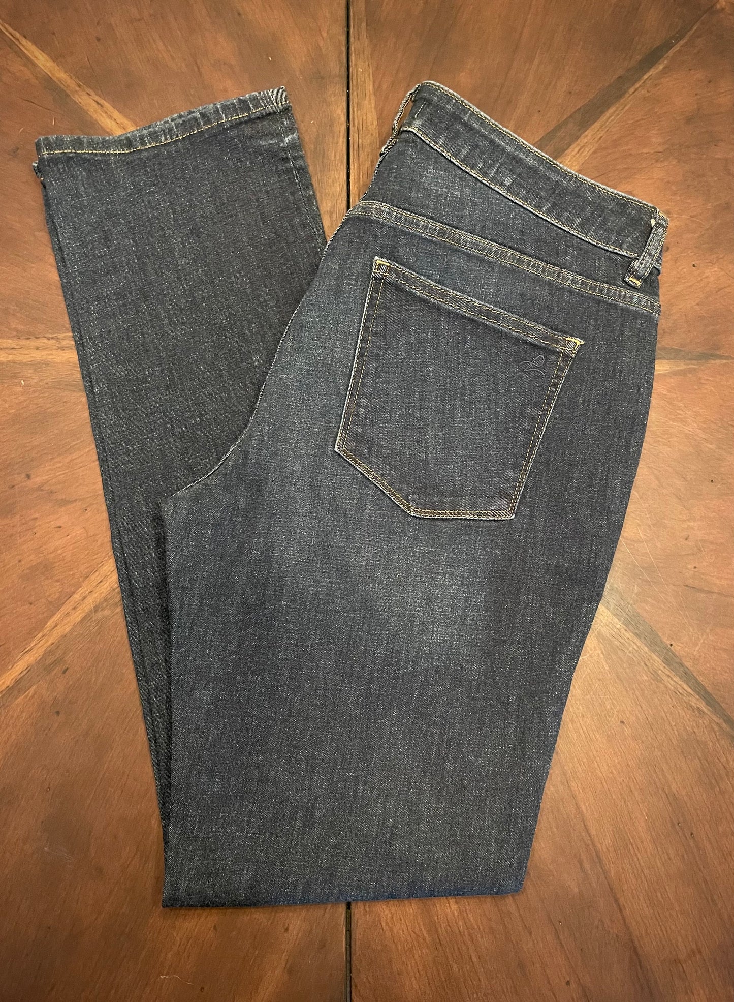 DL1961 Hi-Rise Curvy Straight-Leg Blue Jeans