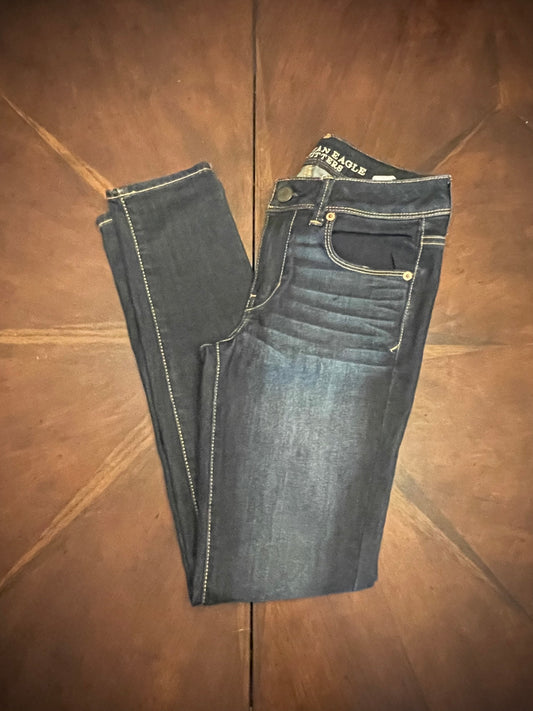 American Eagle Mid-Rise Bootcut Dark Wash Jeans