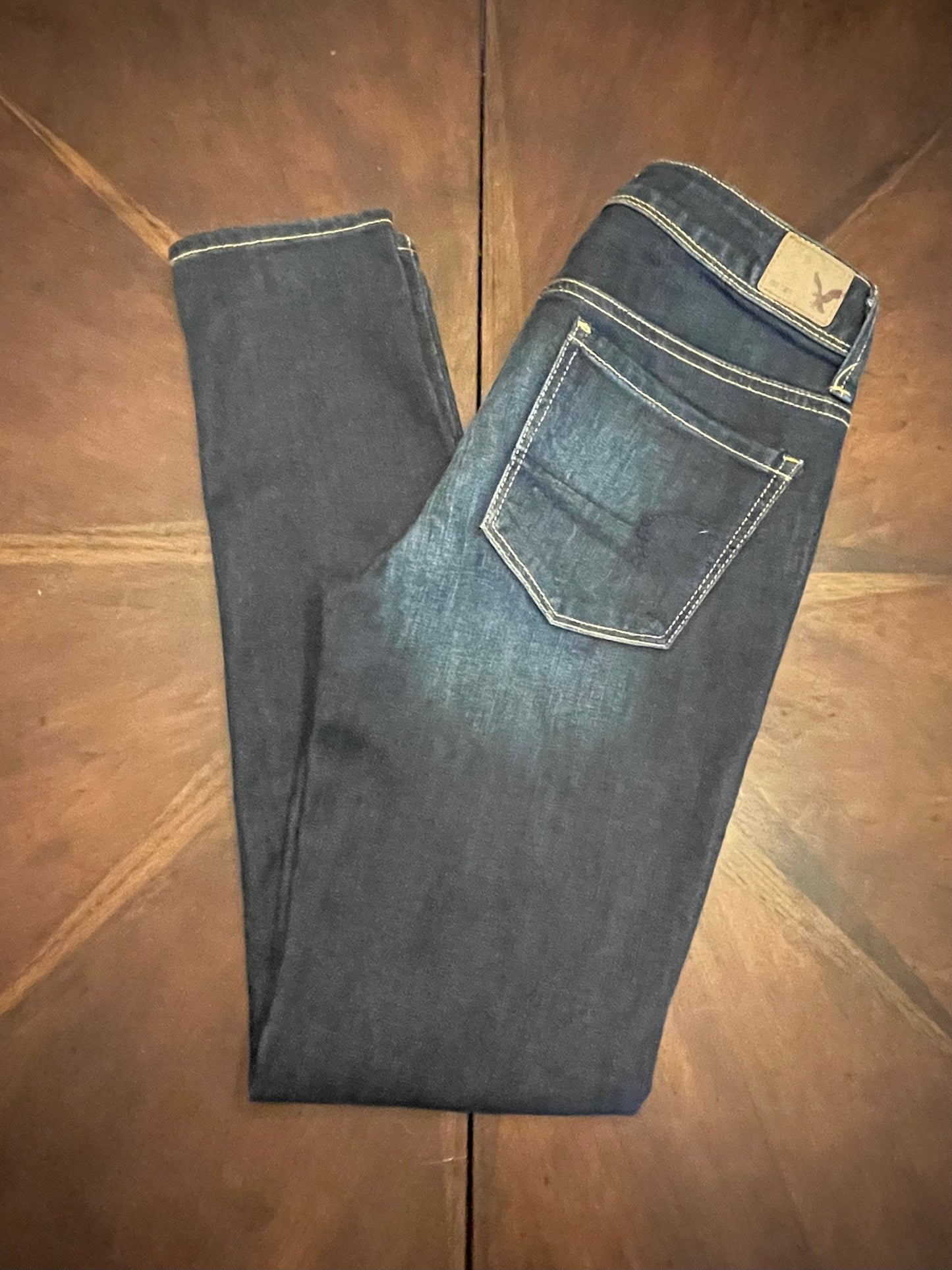 American Eagle Mid-Rise Bootcut Dark Wash Jeans