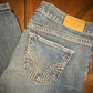 Hollister Low-rise Skinny pocket Low-rise Blue Jeans with Pocket Stitching