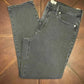 Madewell Mid-Rise Dark Wash Straight Jeans with Grommets