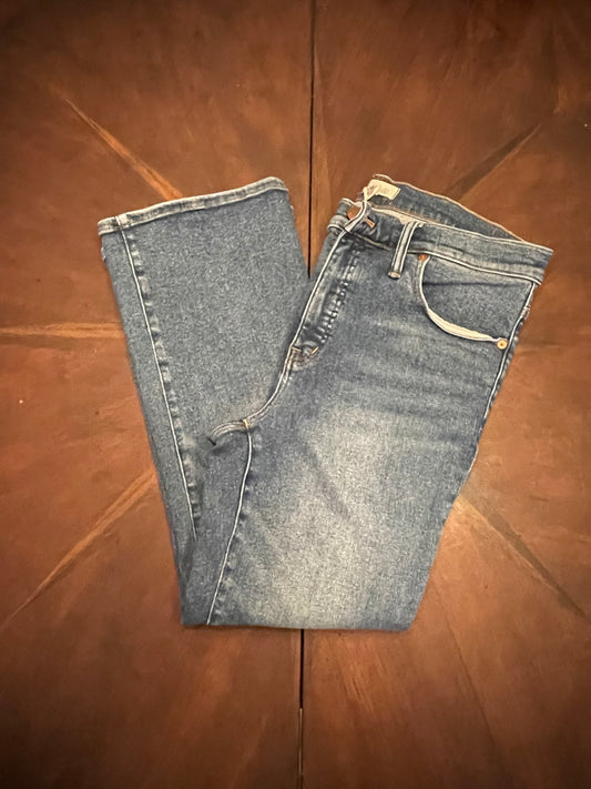 Madewell 5 pkt Light Rinse High-rise Bootcut Jeans with Gromits at Ankle