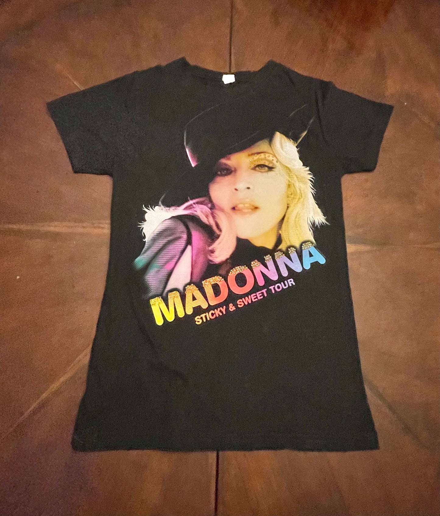 Madonna Hand-Beaded Graphic Tee from "Sweet and Sticky Tour"