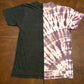 Tie-dye/Gyro Beach Purple & Gray Fused Graphic Tee
