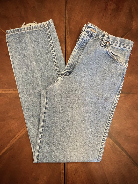 Wrangler 5 Hi-rise Regular Leg Faded Blue Jean