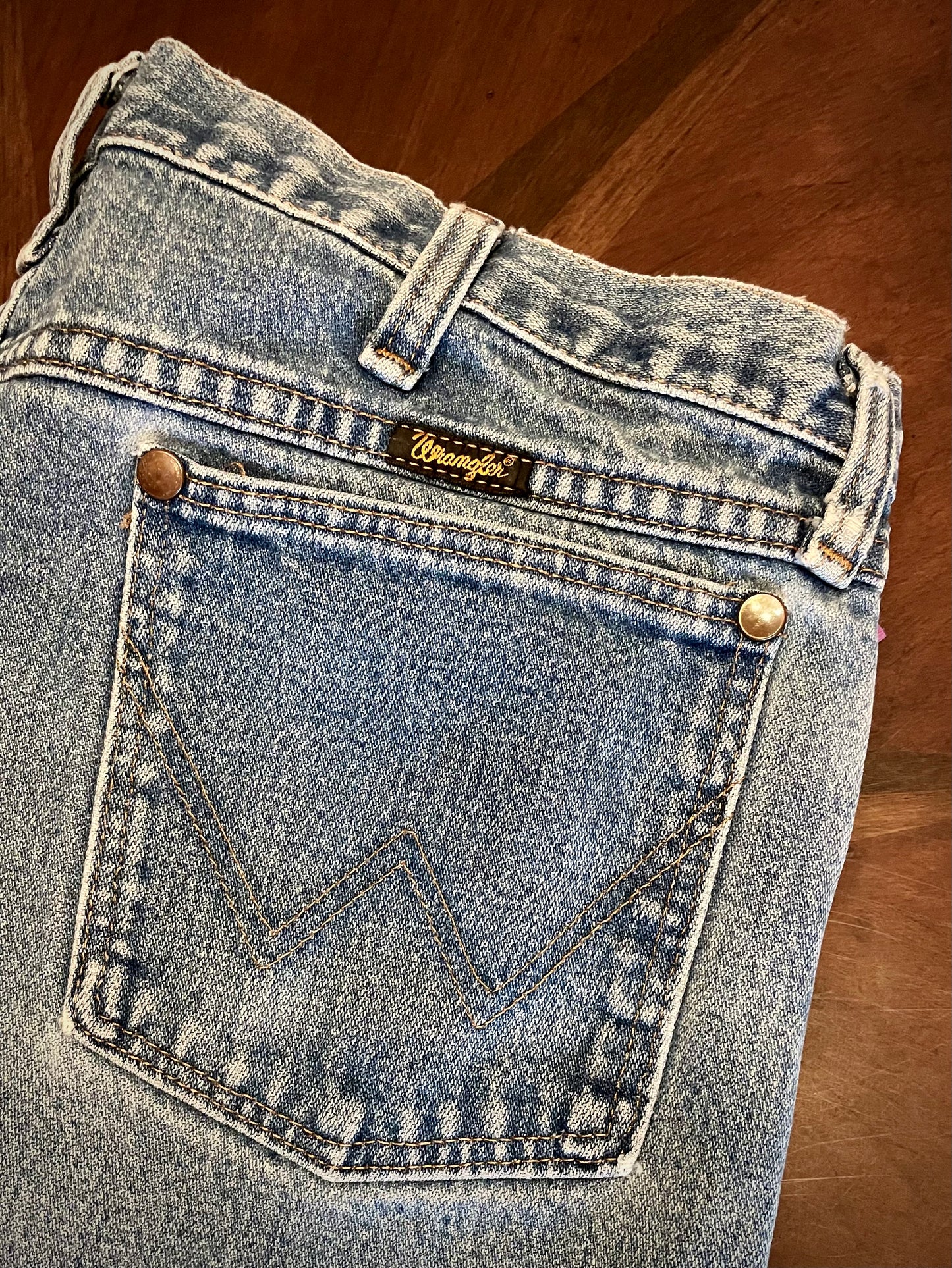 Wrangler 5 Hi-rise Regular Leg Faded Blue Jean