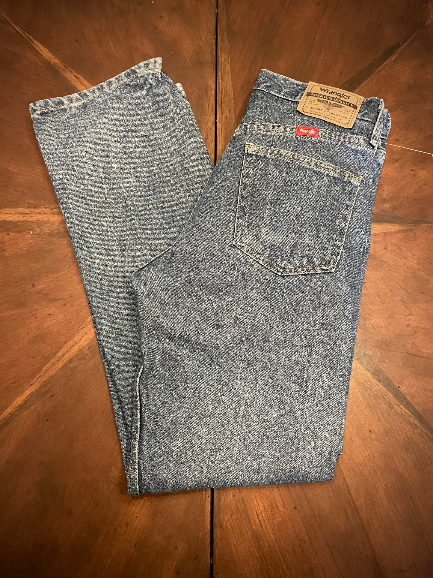 Wrangler 5 pkt Faded Skinny High-rise Jeans with Blue Label