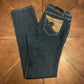 Rocawear 5 pkt Hannah High-rise Skinny Jeans w/ Bright Color Stitching