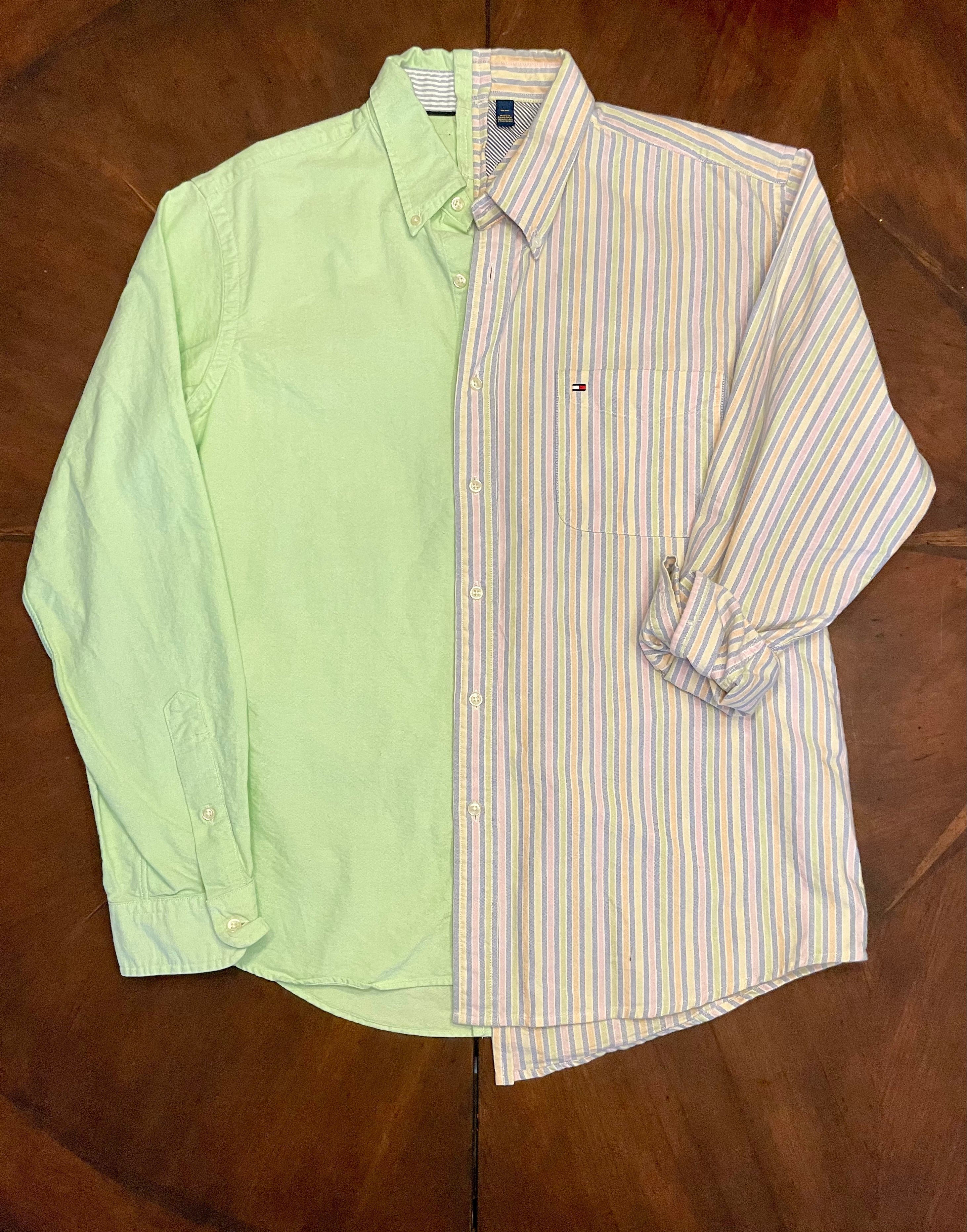 Tommy hilfiger sales vertical striped shirt