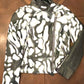Motorcycle Jacket with Hand-Painted Stencil Design
