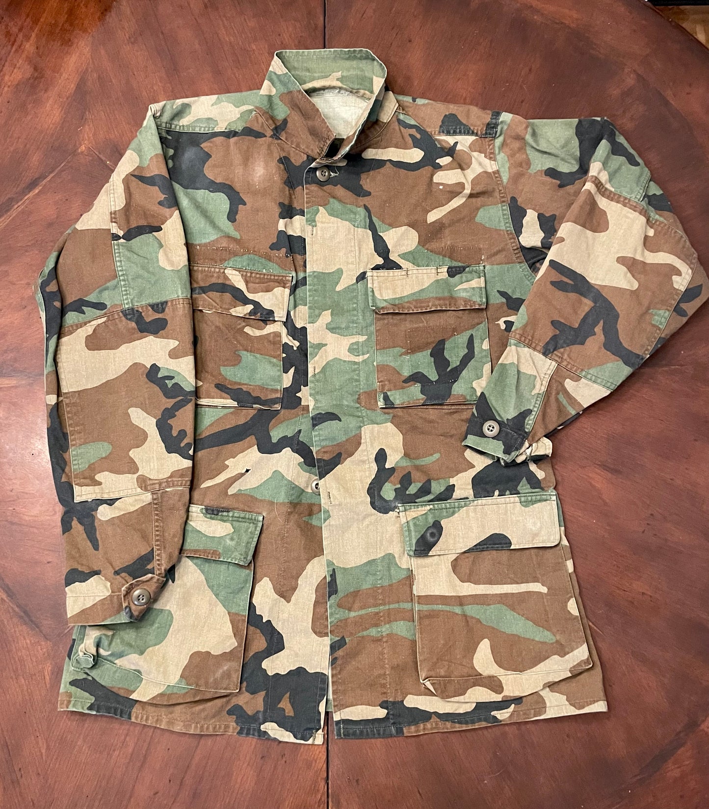 Camo Long Jacket with Hand-Painted QUEEN artwork