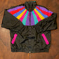 Nylon Zip Jacket with Rainbow Inset