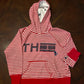 Hilfiger Sport Red Striped Hoodie with Appliques