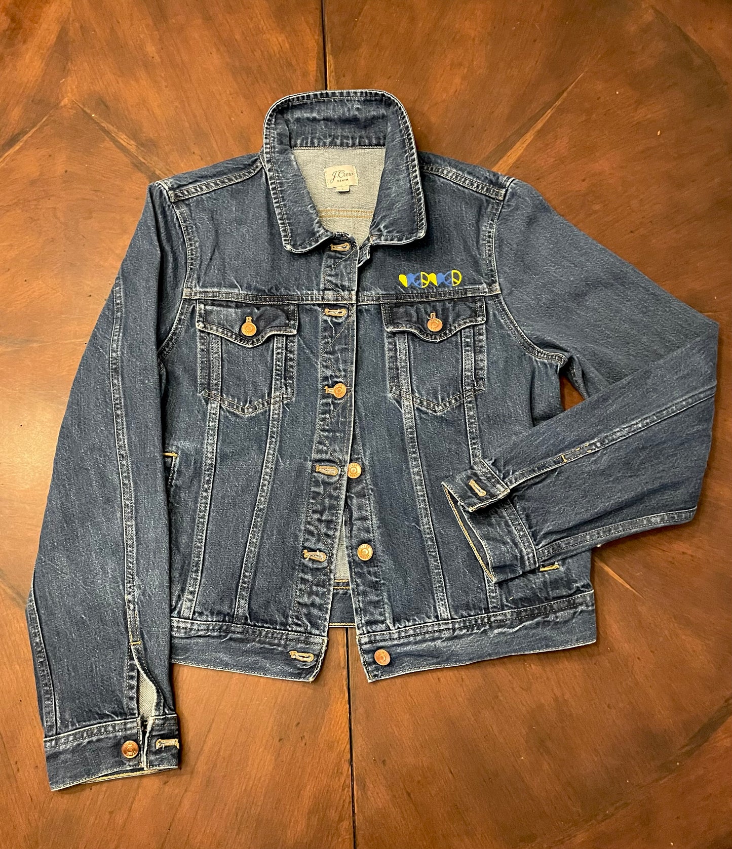 UKRAINE-US Hand-Painted Denim Jacket