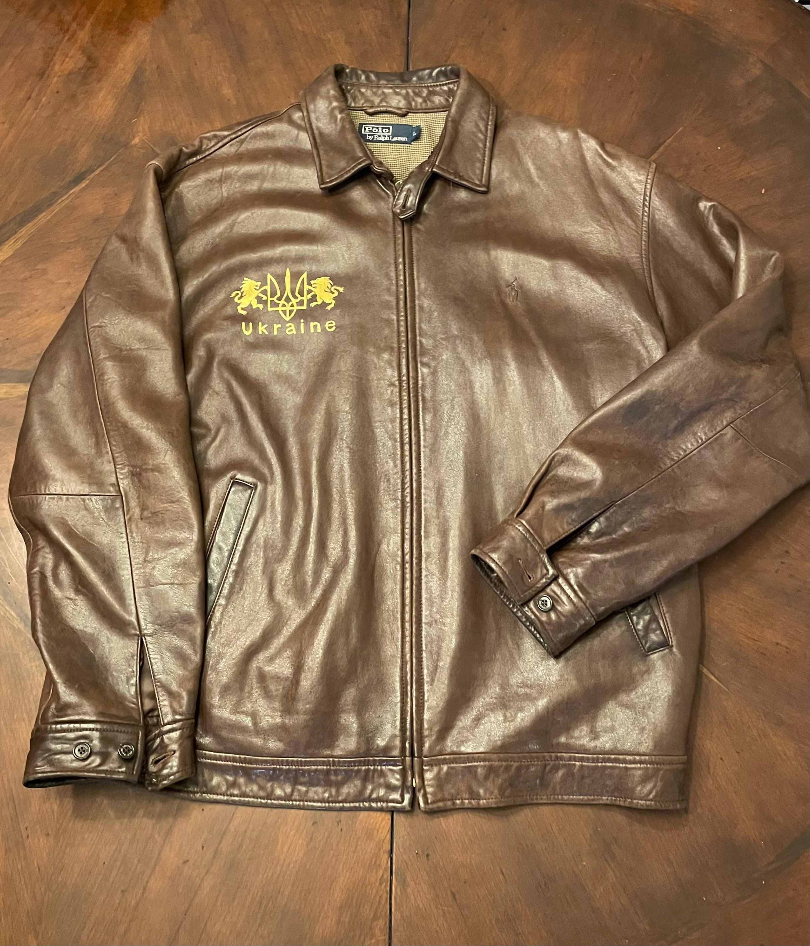 Polo lambskin outlet jacket